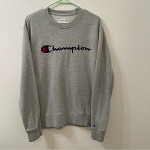 Champion lightweight sweatshirt gray medium